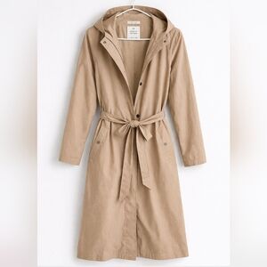 a new day Beige Tie-Waist Trench Coat, Women's Size XS